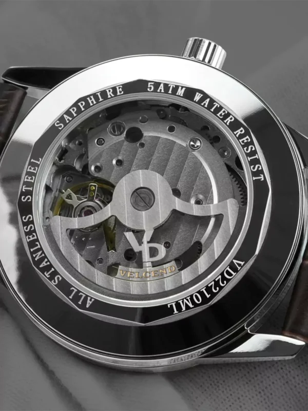 Luxury  Sapphire Glass Stainless Steel Mechanical Watch Waterproof 100M