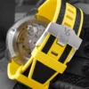 Silicon Strap Auotomatic Skeletonized Seagull Movement Manufactured