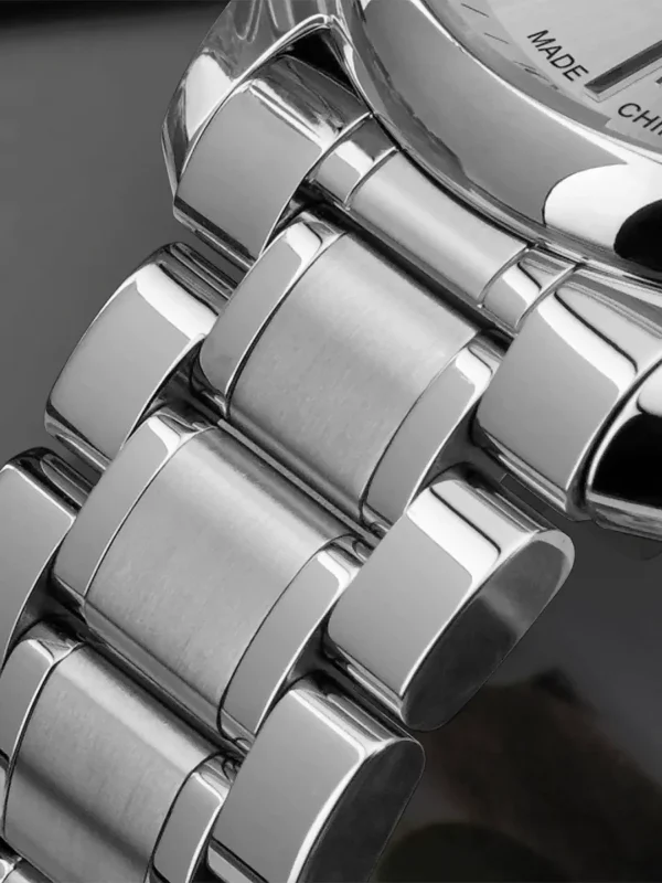 Slim Design Mechanical Watch Men Stainless Steel Sapphire Glass Business