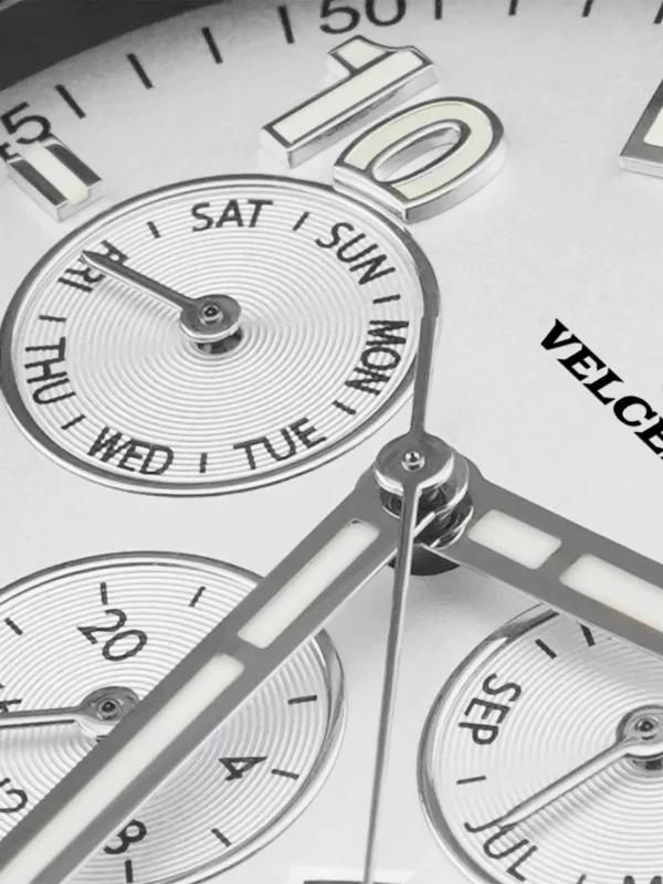 Custom Luxury Man  Calendar Mechanical Watch Luminous Pointer