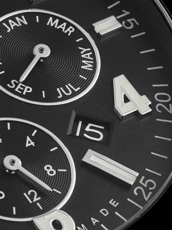 Custom Luxury Man  Calendar Mechanical Watch Luminous Pointer