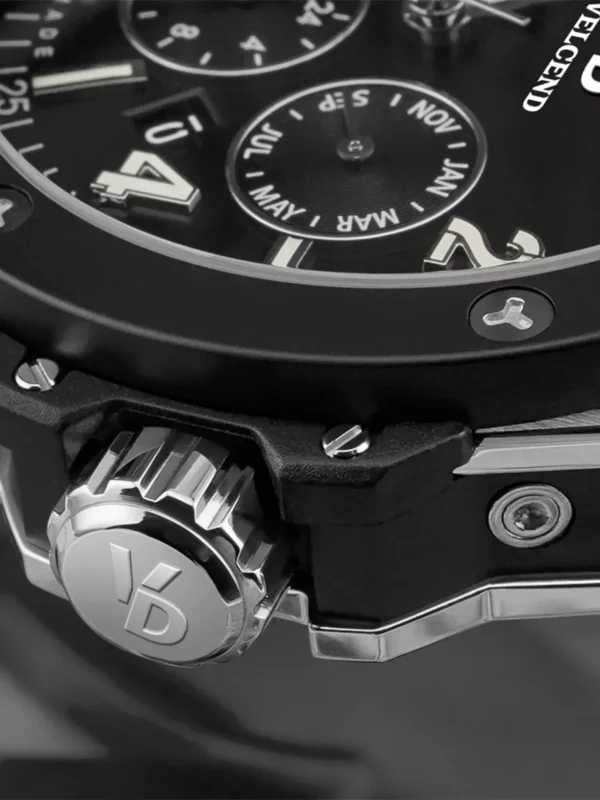 Custom Luxury Man  Calendar Mechanical Watch Luminous Pointer