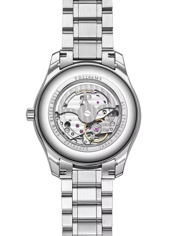 Slim Design Mechanical Watch Men Stainless Steel Sapphire Glass Business