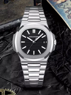 Japan 9015 Automatic Movement Anti-Scratch Watch Waterproof 100M Sapphire Crystal VD2211MSB-BLACK