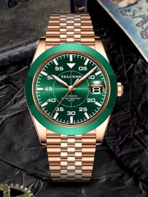 Seiko NH35 300M Mechanical Watch Professional Dive Luxury Wristwatch VD2212MSB-GOLD