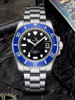 Mechanical 316L Stainless Steel Strap Own Watch Brand Men OEM Aaccept VD2203MS-BE