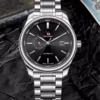 Slim Design Mechanical Watch Men Stainless Steel Sapphire Glass Business