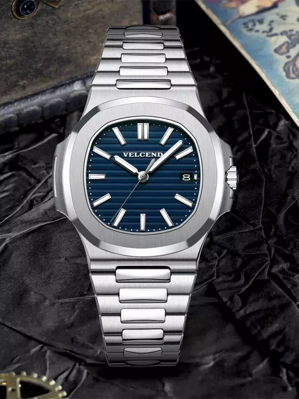 Japan 9015 Automatic Movement Anti-Scratch Watch Waterproof 100M Sapphire Crystal
