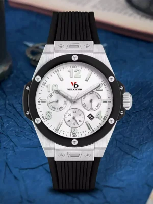 MIYOTA 9120 Ultra-thin Mechanical Rubber Strap Watch Luminous Pointer VD2208MP-WT