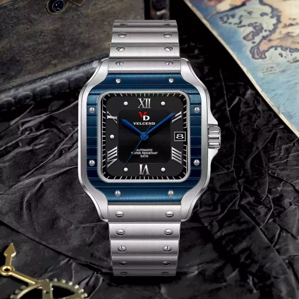 Mechanical Watch Men Automatic Movement Waterproof 100M Sapphire Glass