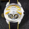 Silicon Strap Auotomatic Skeletonized Seagull Movement Manufactured