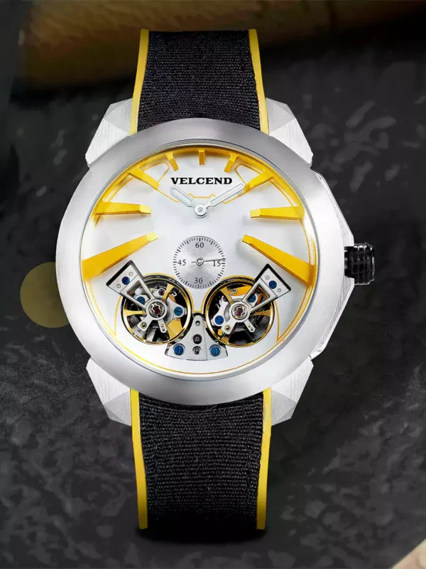 Silicon Strap Auotomatic Skeletonized Seagull Movement Manufactured