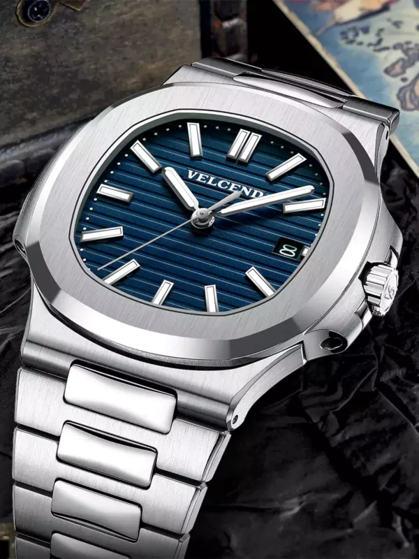 Japan 9015 Automatic Movement Anti-Scratch Watch Waterproof 100M Sapphire Crystal