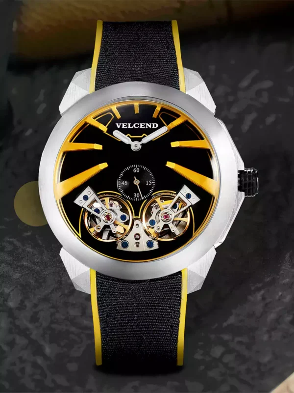 Silicon Strap Auotomatic Skeletonized Seagull Movement Manufactured