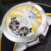 Silicon Strap Auotomatic Skeletonized Seagull Movement Manufactured
