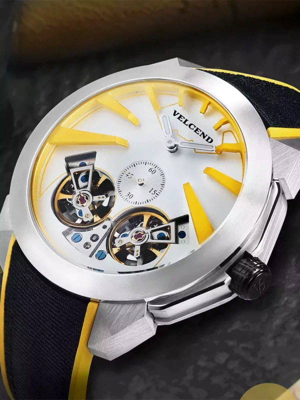 Silicon Strap Auotomatic Skeletonized Seagull Movement Manufactured