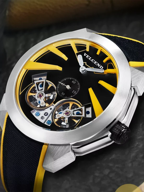 Silicon Strap Auotomatic Skeletonized Seagull Movement Manufactured