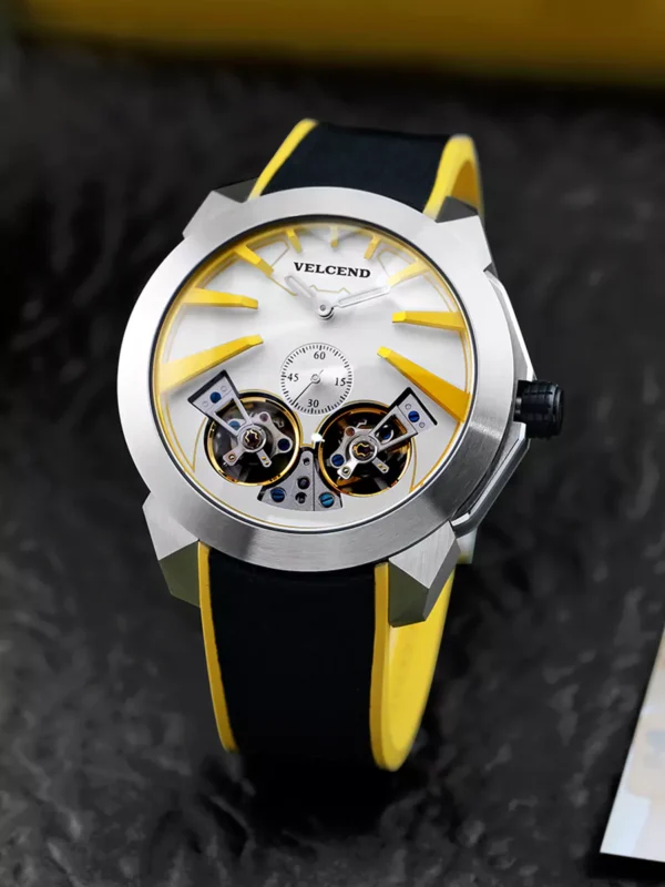 Silicon Strap Auotomatic Skeletonized Seagull Movement Manufactured