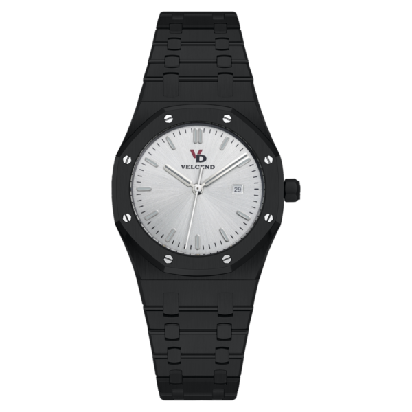 Pure Black Stainless Steel VJ12 Elegant Watch for Women 38mm VD2201LS