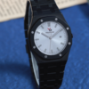Pure Black Stainless Steel VJ12 Elegant Watch for Women 38mm VD2201LS