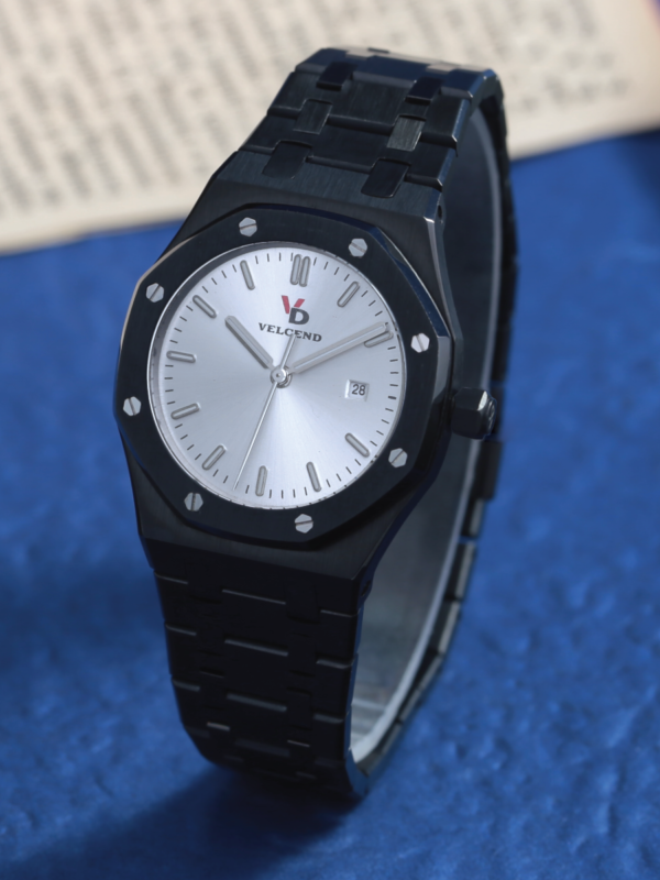 Pure Black Stainless Steel VJ12 Elegant Watch for Women 38mm VD2201LS