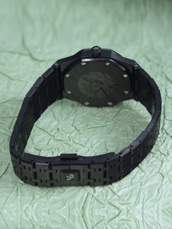 Pure Black Stainless Steel VJ12 Elegant Watch for Women 38mm VD2201LS