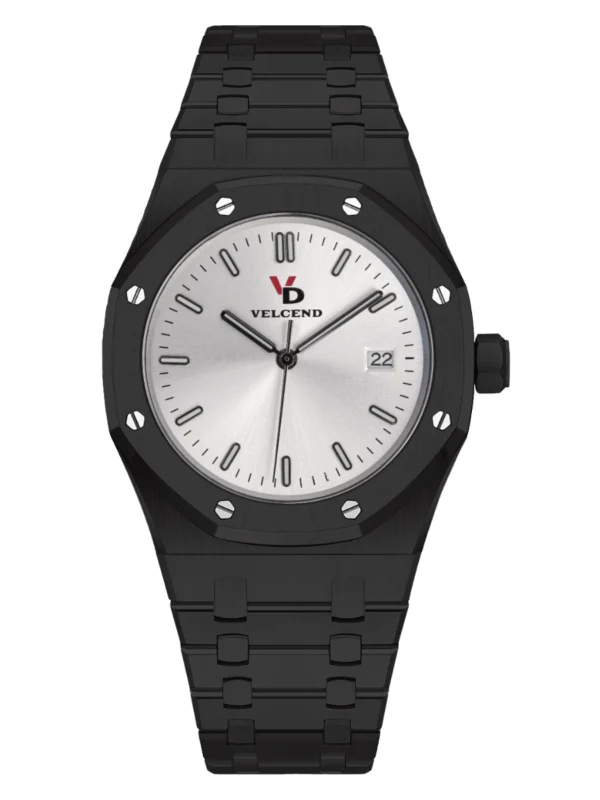 Pure Black Stainless Steel Seiko NH35 Mechanical Watch for Men 42mm VD2201MSB
