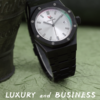 Pure Black Stainless Steel Seiko NH35 Mechanical Watch for Men 42mm VD2201MSB