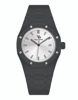 Stainless Steel Seiko NH35 Mechanical Watch for Men 42mm Pure Black