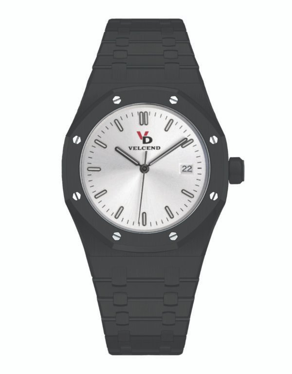 Stainless Steel Seiko NH35 Mechanical Watch for Men 42mm Pure Black