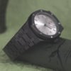 Stainless Steel Seiko NH35 Mechanical Watch for Men 42mm Pure Black