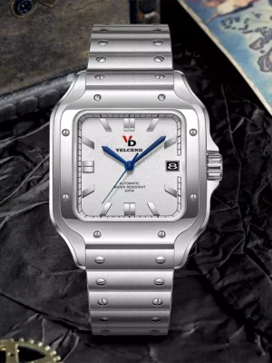 Seiko NH35 Stainless Steel Mechanical Watch Men Waterproof 100M Sapphire Glass VD2204MS-WT