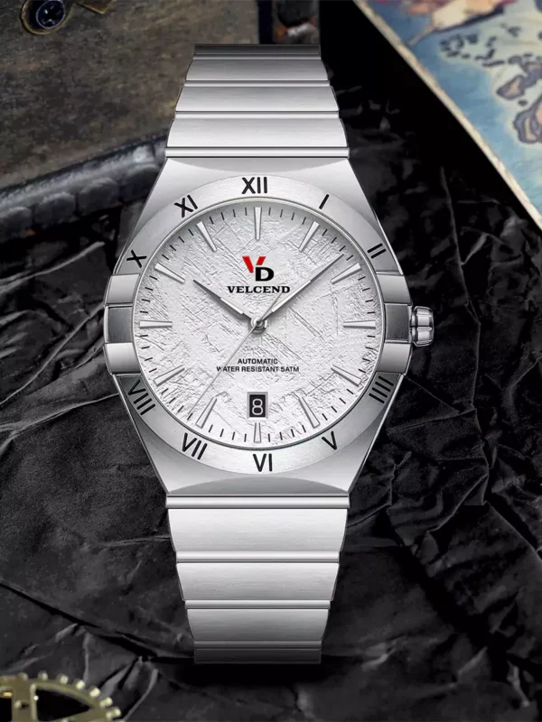 Automatic Stone Texture Dial Men Watch VD2202MS-BK