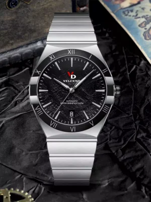 Automatic Stone Texture Dial Men Watch VD2202MS-BK